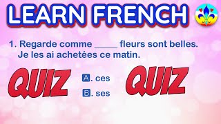 🇫🇷 Quiz facile de grammaireorthographe [upl. by Dragoon]