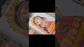 Durga maa drawing🙏🥰navratri special💖🤩durgapuja navratrispecialdurgaeloshortsmaa [upl. by Menides]