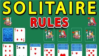 How to Play Solitaire  Rules of Solitaire  Solitaire FREE Online Card Game [upl. by Henryson]