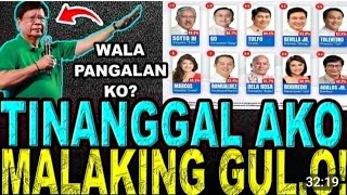 Cong MARCOLETA TINANGGAL Pangalan LIST of SENATORIABLES [upl. by Hertberg29]