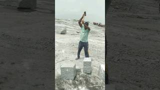 granite stone cutting video viral [upl. by Ynafetse]