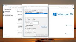 Windows 10 How to Adjust Virtual Memory [upl. by Bradlee]