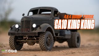 E3SRC Truck CA10 KING KONG 4X4 Dump Truck  Rc Scale 112 [upl. by Okoyik]