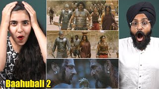 BAAHUBALI 2 CLIMAX WAR FIGHT SCENE REACTION  PART  2  Muskans First Time Watching  PRABHAS [upl. by Hitoshi135]