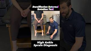 Dorsiflexion External Rotation Test  Kleigers Test  High Ankle Sprain Clinical Examination [upl. by Aynat176]