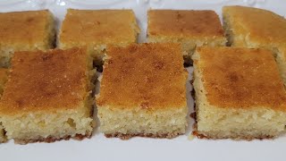 طريقة تحضير كيك النمورة بكل التفاصيل والخطوات How to make Namoura Cake Ravani Cake Recipe [upl. by Auberon865]