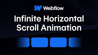 Infinite Horizontal Scroll Animation Loop in Webflow  Webflow Animation Tutorial [upl. by Isola]