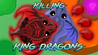 Mopeio LEGENDARY King Dragon Fights  Killing KING DRAGONS With Black Dragon wFriends [upl. by Gerlac]