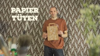 Papiertüten einfach und schnell selbst bedrucken  HowTo DIY Anleitung  strukturwalzende [upl. by Nygem10]