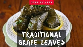 How to Make Grape Leaves  step by step from the island of Crete [upl. by Kathryne]