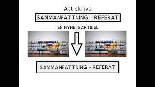 How to Learn Swedish  Att skriva SAMMANFATTNING  REFERAT [upl. by Llabmik344]