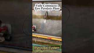 Fully automatic tire pyrolysis oil production line in Russia  continuous pyrolysis plant video [upl. by Telrats]