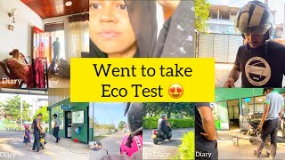 Infy’s Diary 101st page went to take eco test bike srilanka [upl. by Wardlaw]