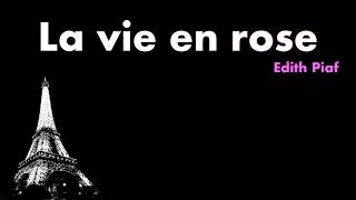 La Vie En Rose  Edith Piaf Acoustic Karaoke [upl. by Ogren]