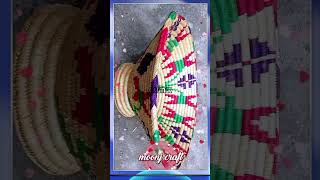 Moonj Craft Ideas daliyakedesign basketdesign indiandori shortvideo [upl. by Gnen]