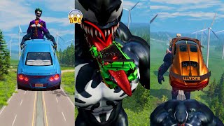 Super Heros Cars vs Super Villains 11 😱 BeamNGDrive  The Real Granny [upl. by Revolc]