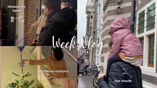 Kerstboom opzetten Sint intocht Schoonmaakhack en snackplankje  WEEKVLOG [upl. by Aivyls]