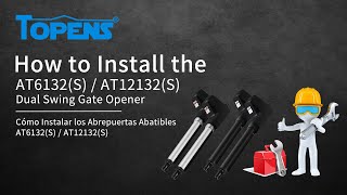 TOPENS AT6132S  AT12132S Gate Opener Installation Video [upl. by Kaitlynn]