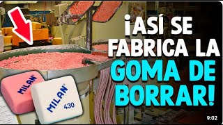 COMO se HACEN los BORRADORES de GOMA  ASÍ se FABRICAN 100000 GOMAS al BORRAR en un DIA [upl. by Aiynot]