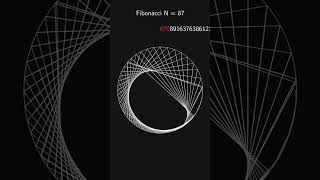 First 3 digits of Fibonacci Sequence Mapped to a Circle creativecoding shorts maths generative [upl. by Broeder]