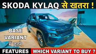 Skoda Kylaq Base Model  Base Me Bhi Itne Features  Nexon Sonet Brezza Ko Khatra  skodakylaq [upl. by Yelkreb999]