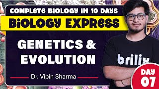 Complete Genetics and Evolution in One Shot Part2  Biology Express Series Day7 ft Vipin brilix [upl. by Adnilrem113]