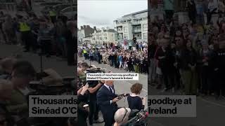 Thousands of mourners say goodbye at Sinéad O’Connor’s funeral in Ireland shorts [upl. by Stormie]