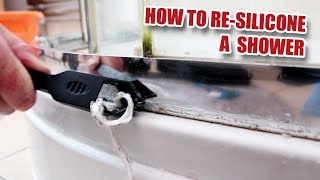 How to PROPERLY ReSilicone a Shower [upl. by Hertzog]