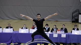 World Championships in Gymwheel 2016 Ido Leviadov straight line 6th Place [upl. by Iney]