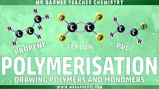 Drawing Polymers and Monomers of Teflon PVC and Polypropene  GCSE Separate Chemistry 19 [upl. by Kyl]