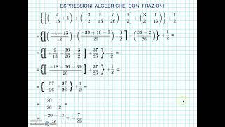 Espressioni algebriche con frazioni [upl. by Osnofedli]