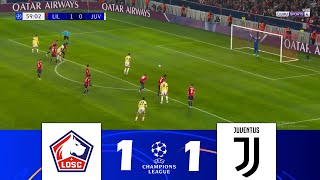 LOSC LilleJuventus 11  UEFA Champions League 202425  Highlighst della Partita [upl. by Treulich]