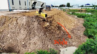 It not Good But Bulldozer Operator Backfills Land for Warehouse Construction  INSANE [upl. by Mori139]