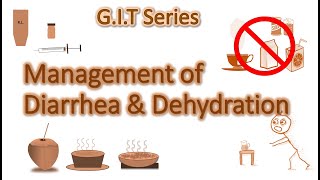 Management of Diarrhea and Dehydration  Plan A B C  ORS  Zinc  Lactose free diet  GIT 2 [upl. by Aciretal858]