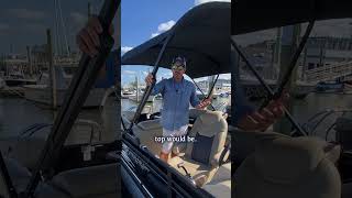 Bridge Marina Boat Bimini Top FAQs Part 1 Power Bimini Tops Conveniences vs Cons boat faq [upl. by Airalednac]