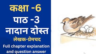 Class 6 Hindi  Hindi Chapter3 Ncert book hindi  6th Class Hindi Book lesson3  Nadan Dost [upl. by Katee259]