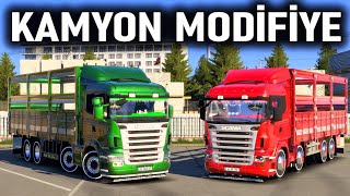 SANAYİDE KAMYONLARI MODİFİYE ETTİK  JETTİR BABA ETS 2 MOD Logitech G29 [upl. by Charbonneau]