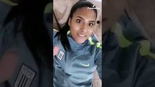 Brenda Lobatón y su mensaje tras salir lesionada en la tercera final ante Regatas Lima [upl. by Haida]