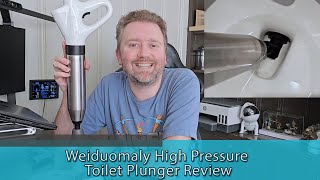 BLAST CLOGS AWAY  Weiduomaly High Pressure Toilet Plunger Review [upl. by Annawd435]