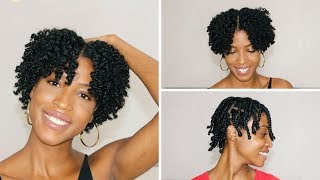 EASY DEFINED Braid Out Tutorial for Short Natural Hair [upl. by Ellinger]