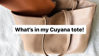 What’s In My Cuyana Small Easy Tote plus update after 1 month of use [upl. by Hortense830]