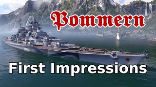 Pommern First Impressions World of Warships Ship Review [upl. by Igor]