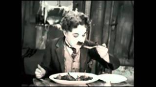 Charlie Chaplin The Gold Rush 1926 Thanksgiving dinner humorinhistorycom [upl. by Camus]