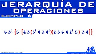 Jerarquía de las operaciones  Ejemplo 6 [upl. by Noby]