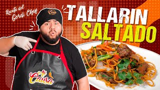 TALLARIN SALTADO DE RES 😋RECETA PASO A PASO BUENAZO [upl. by Hedve727]