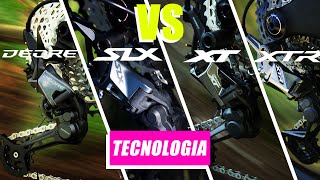 Cual es la diferencia entre los desviadorespatas de cambio Shimano DEORE SLX XT y XTR para 12 vel [upl. by Spenser]