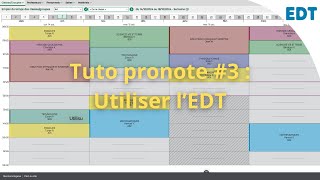 tuto pronote 3  utiliser lEDT [upl. by Ewall110]