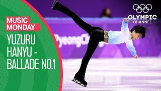 Yuzuru Hanyu performs to Chopins Ballade No 1 at PyeongChang 2018  Music Monday [upl. by Eilatam]