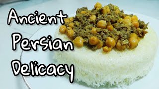 Dinner ideas Authentic Persian Chickpea Pulao Recipe Nokhod Polo [upl. by Eitsyrk]