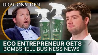 Eco Entrepreneur Receives Sudden Business Altering News  SEASON 19  Dragons Den [upl. by Autum795]